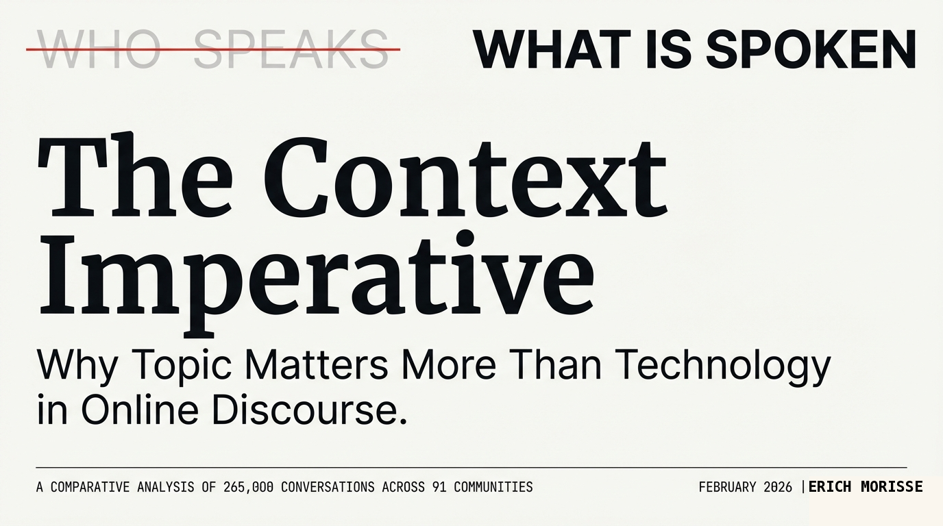 What Actually Drives Conformity in Online Discourse? It’s not what we thought